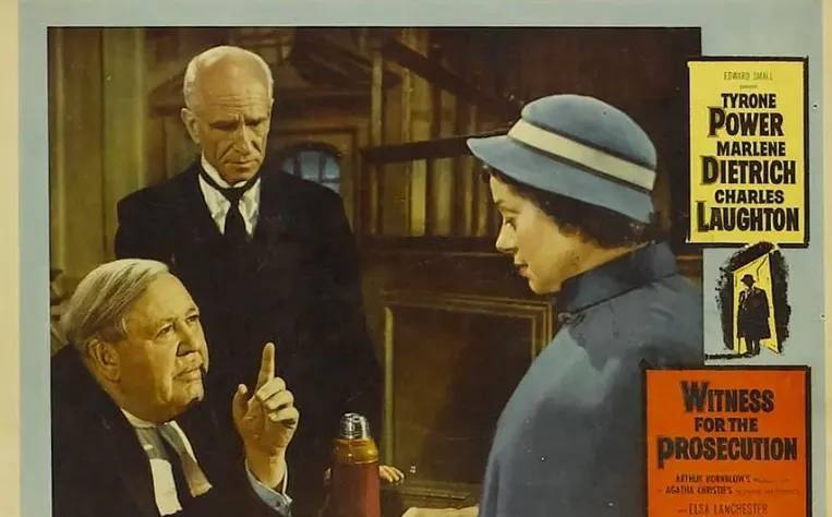 《控方证人》是1957年上映的犯罪剧情电影,由比利·怀德导演,虽然它是