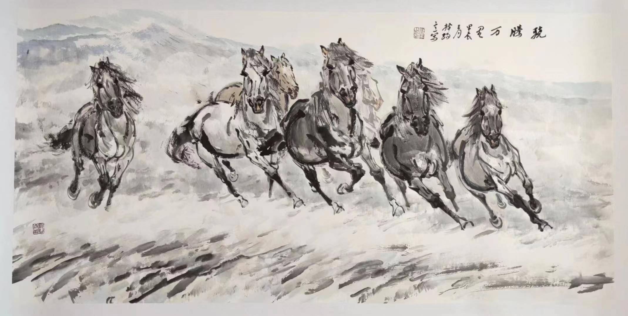 张扬画马作品价格图片