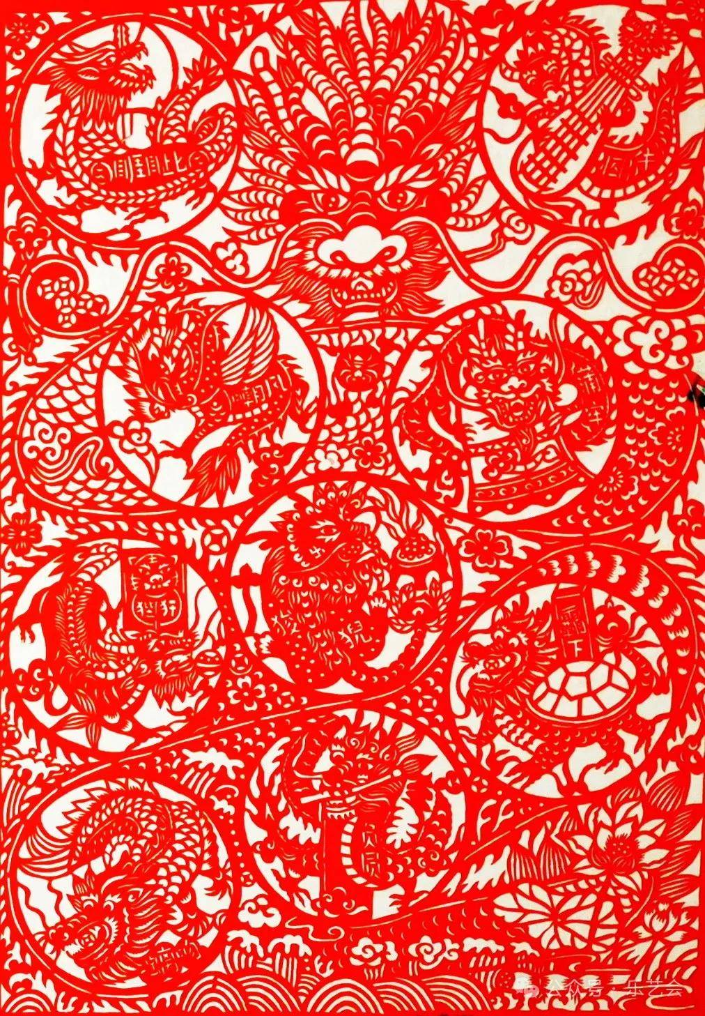 纽扣分享:临汾市博物馆《迎新年——中国龙文化非遗剪纸精品展》中篇