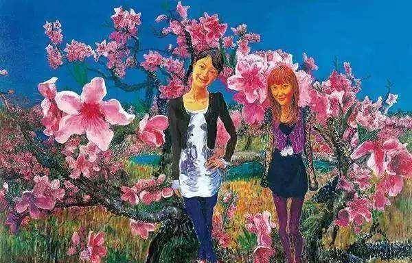 她画桃花曾经不输亿万画家,当初200元一幅,如今怎么样了?
