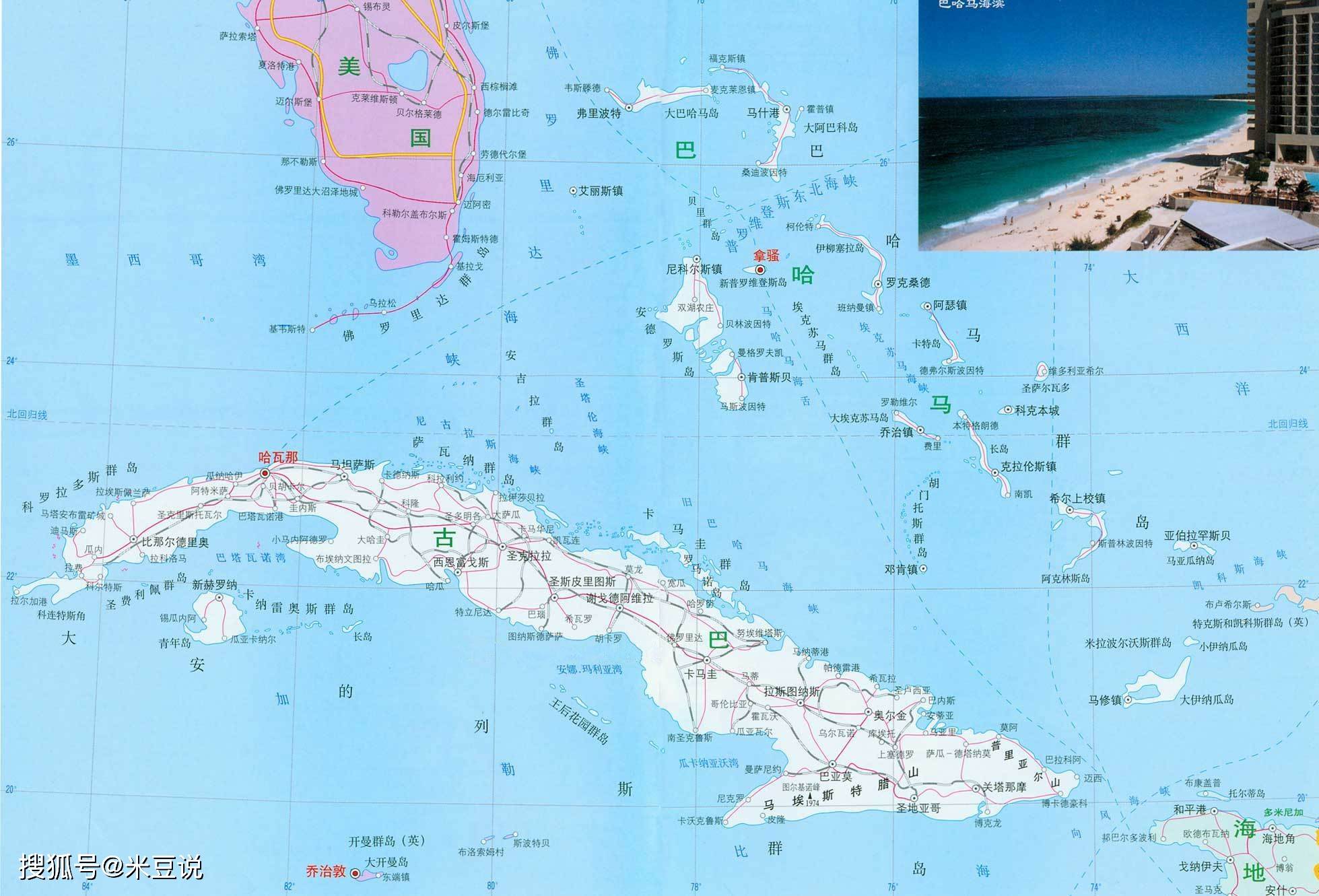 佛罗里达海峡地图图片