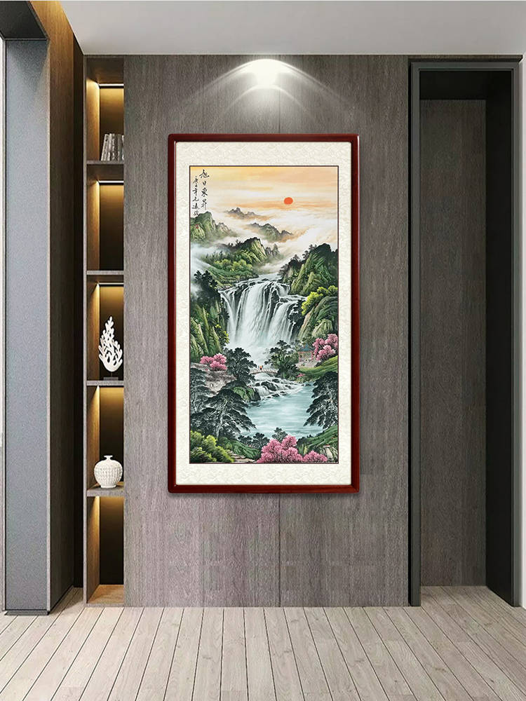 "进门见山水,生活遇贵人",玄关软装主打招财招福_寓意_满山_鸿运