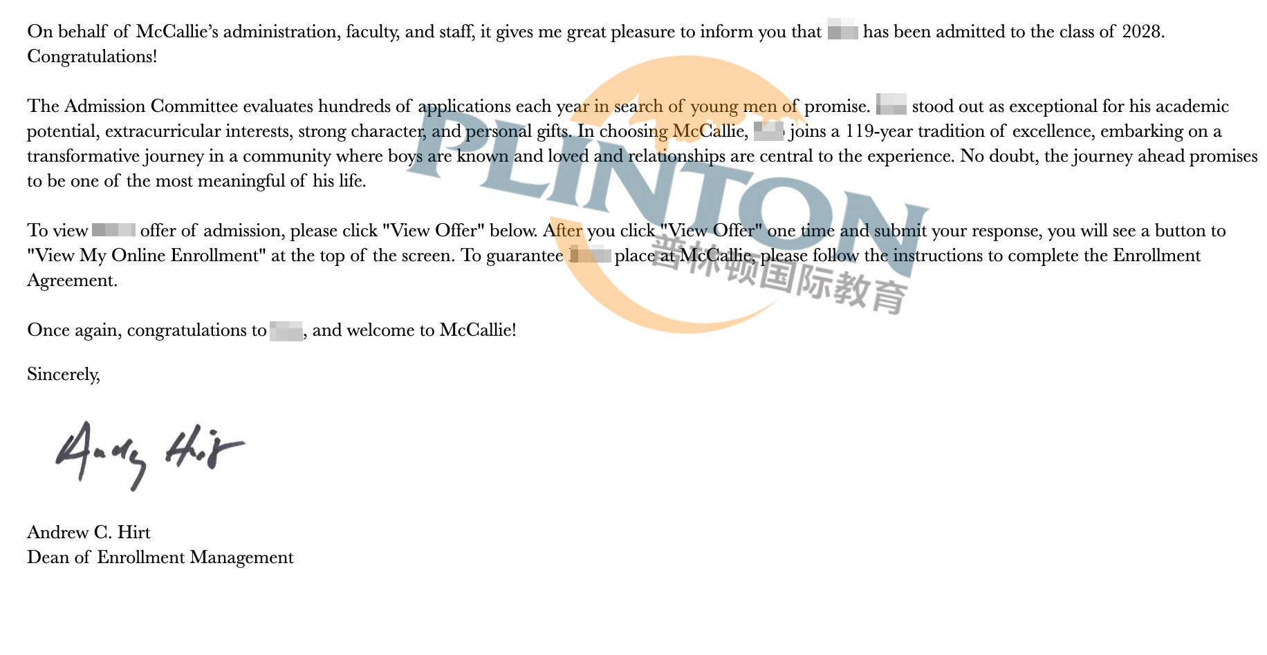 顶尖寄宿mccallie school 麦卡利中学录取