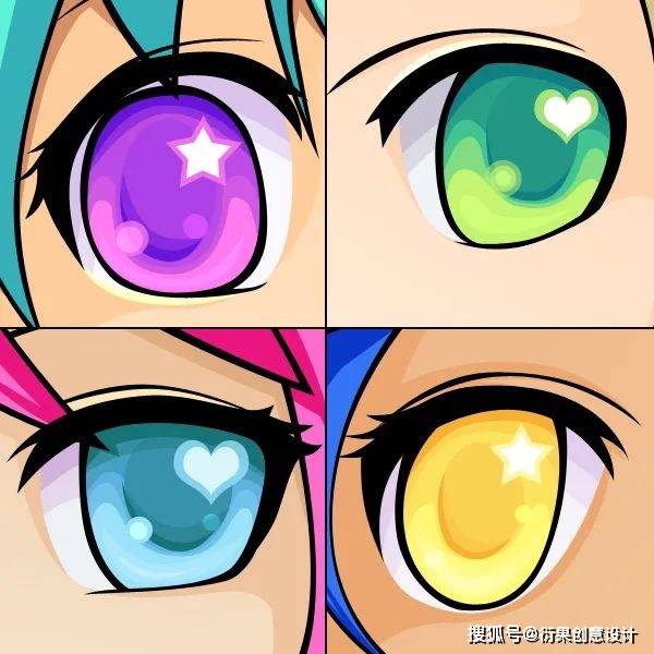 ps软件技巧,动漫风眼睛