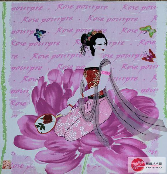 用碎布拼出多彩图——女画家张庆红布贴画系列之人物题材作品欣赏