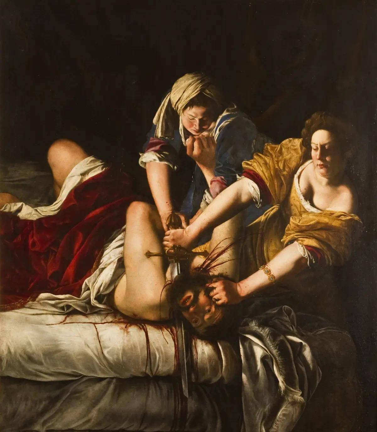 看女英雄朱迪思是如何砍下敌人的头颅