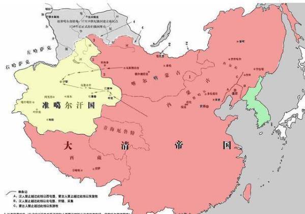 康熙时期地图介绍,清朝疆域图突破1000万平方公里是什么时候?