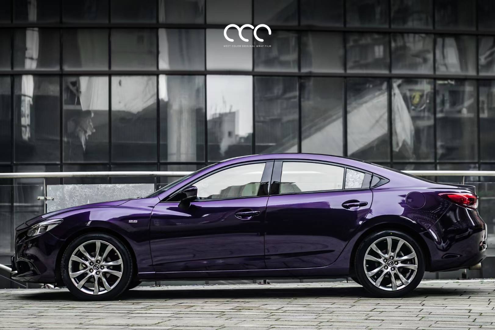 马自达阿特兹漫彩威尼斯紫改色膜,神秘气息的紫色