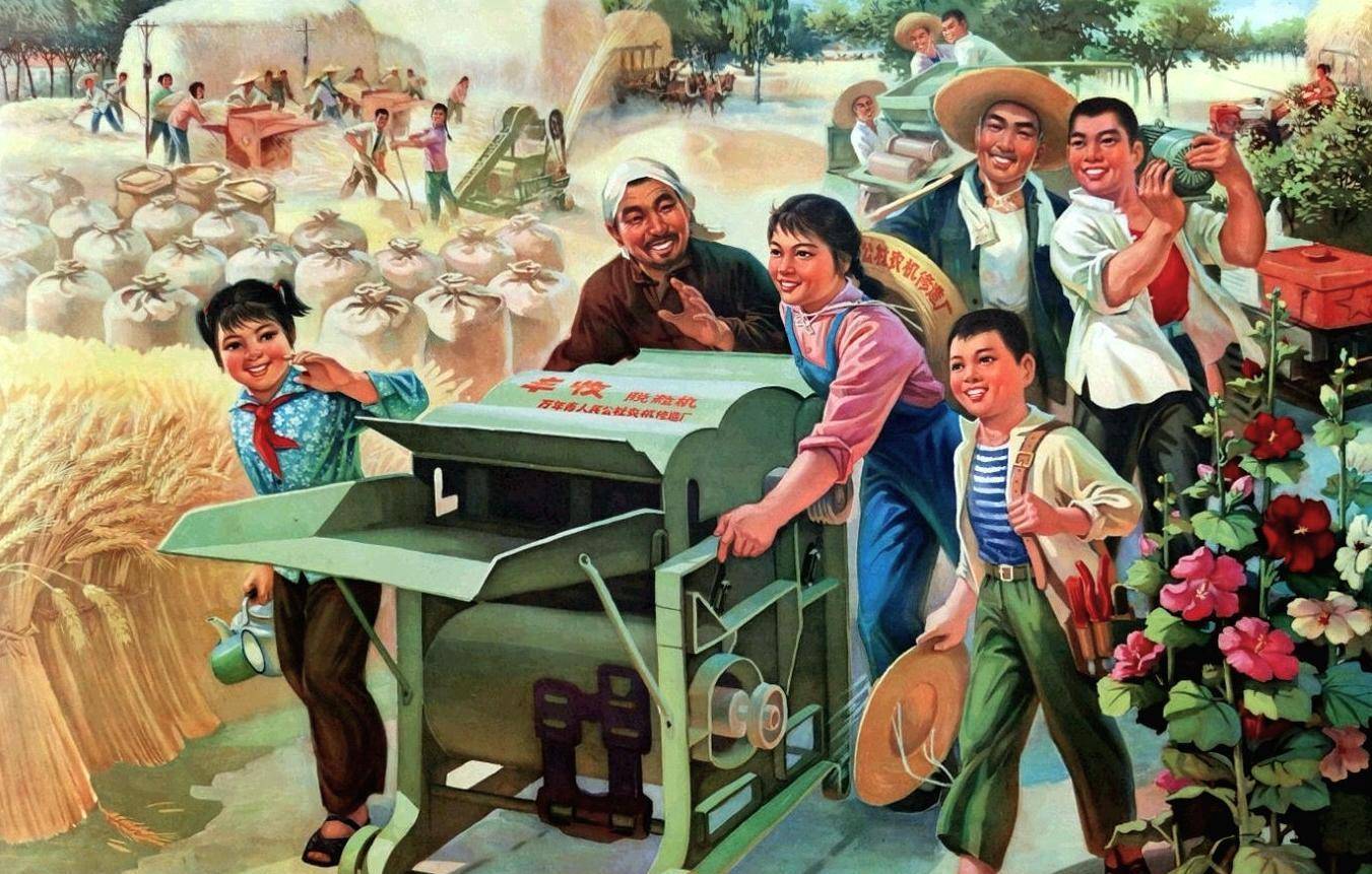 上世纪70年代的年画,时代特色鲜明