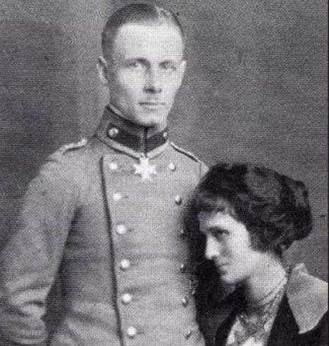 隆美尔与露西的相遇如同电影情节,年轻的他在德国但泽军官学校的舞会