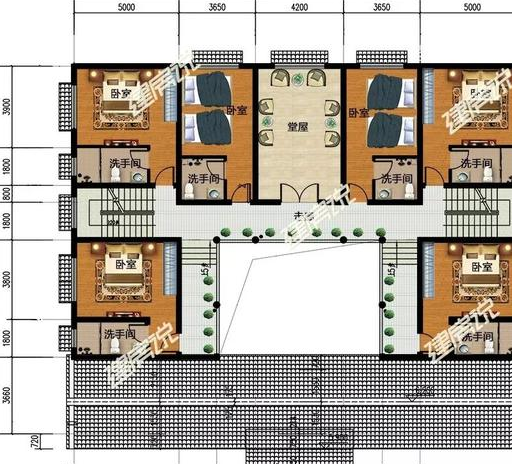 建议你建传统中式四合院,这8栋任你选_别墅_结构_平面图