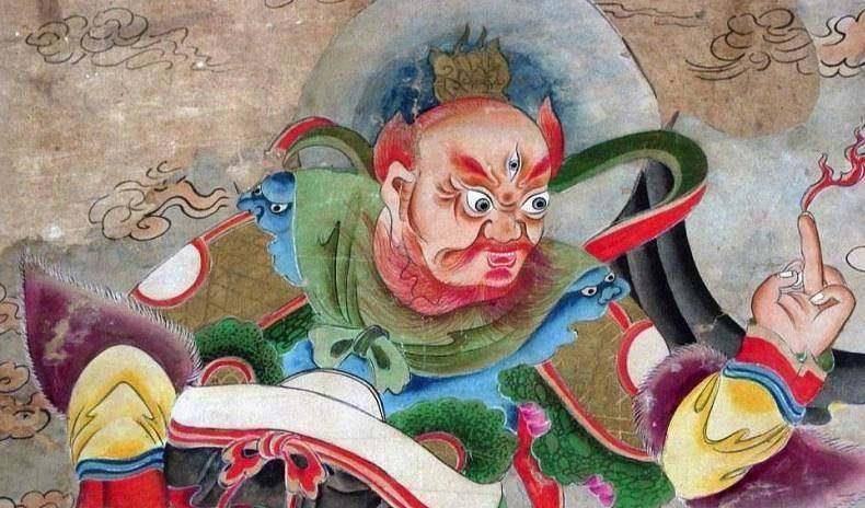 王灵官三只眼睛耀天地,手持金鞭巡世界,身披金甲