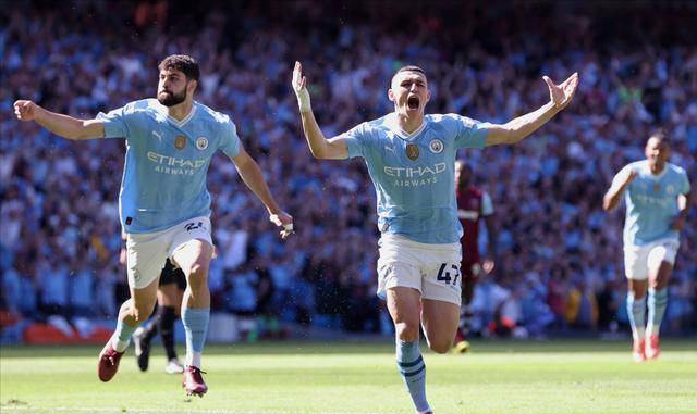 曼城无悬念蝉联英超冠军!福登破门领衔四连冠_阿森纳_比赛_瓜迪奥拉