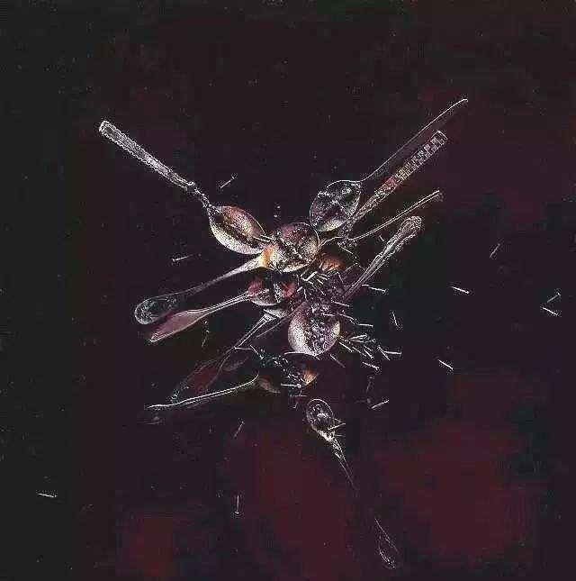 冷军画一根汤匙,一张网,一些铁钉,却卖161万,放大10倍会惊讶