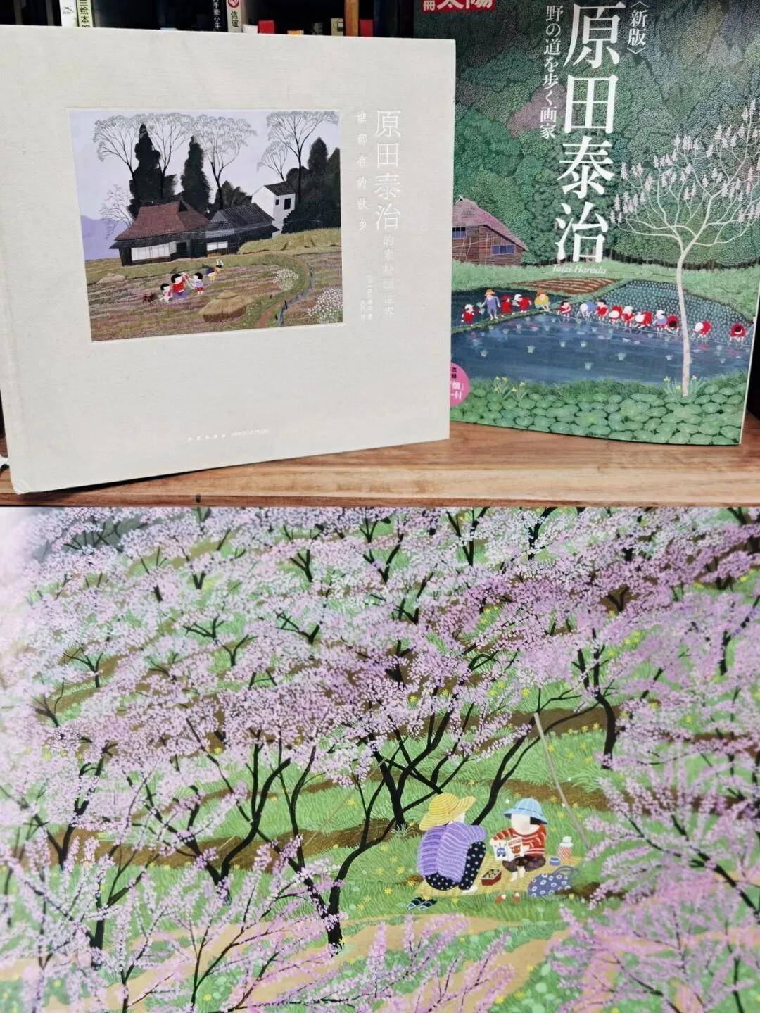 日本画家,平面设计师原田泰治:山野村落,浪漫点滴