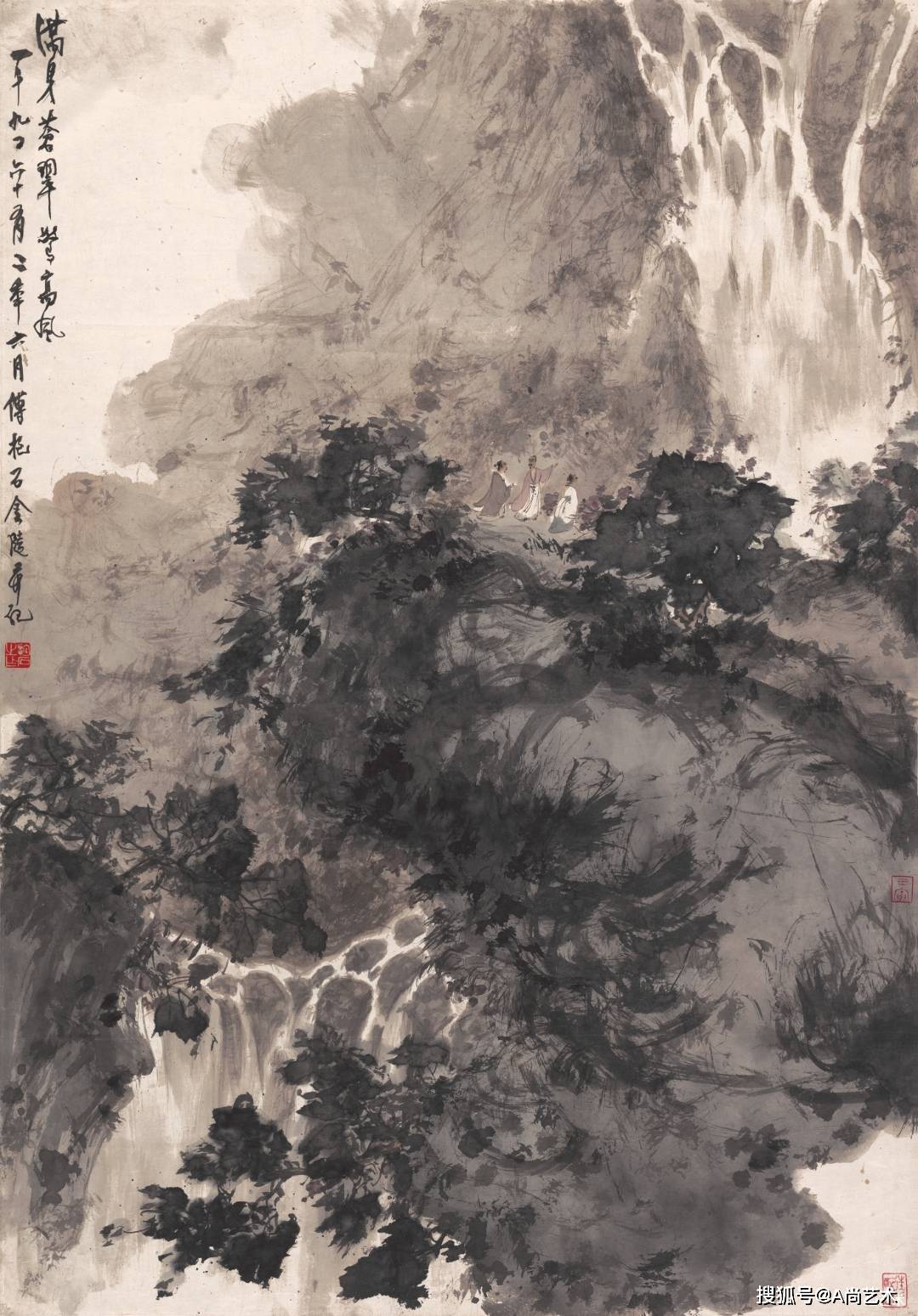 名家画谱 傅抱石  高清作品欣赏