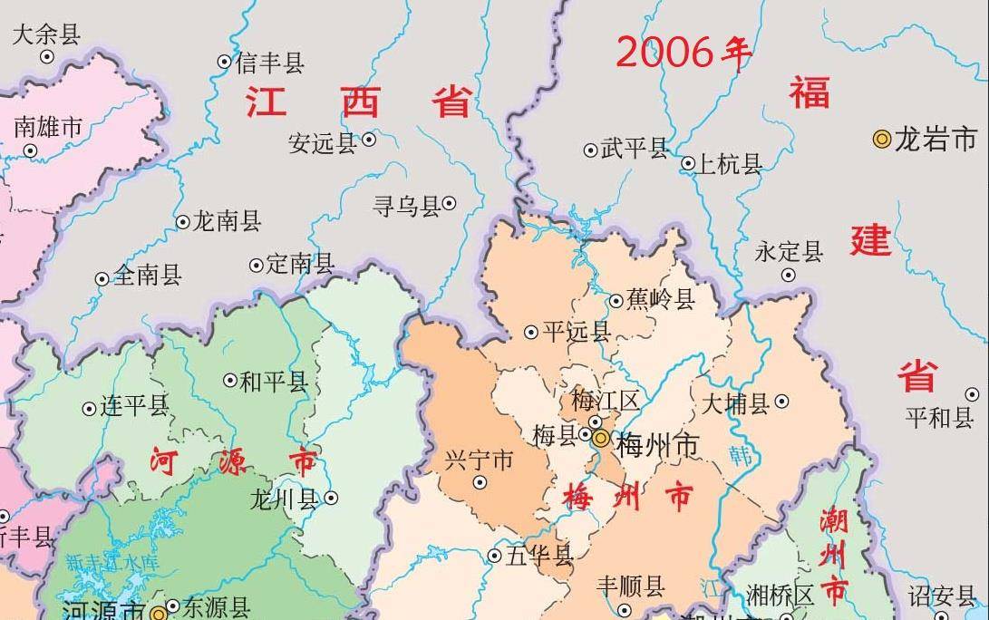 广东一县,因福建,江西两地得名,为一县连三省之地