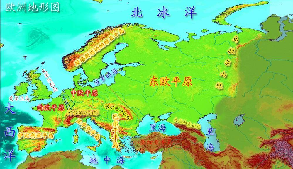 同,东欧平原森林与沼泽交错,河流纵横,同时远离海洋,与中亚大草原相连