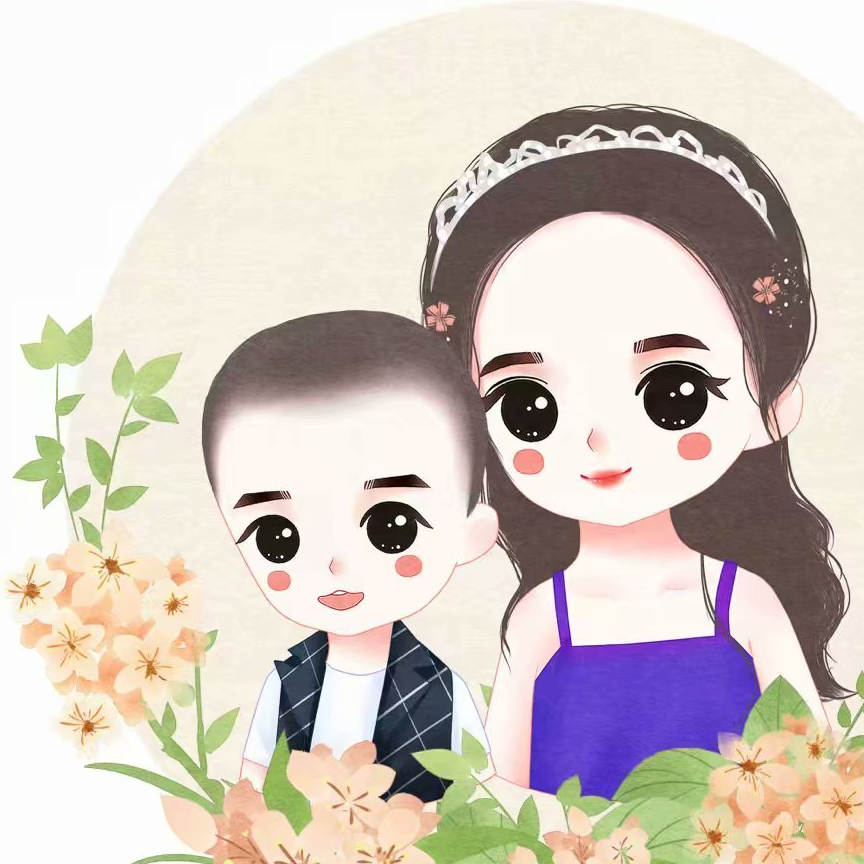 原创            送给妈妈的特别礼物，超有爱的母子头像设计，喜欢吗？-母子头像亲子卡通