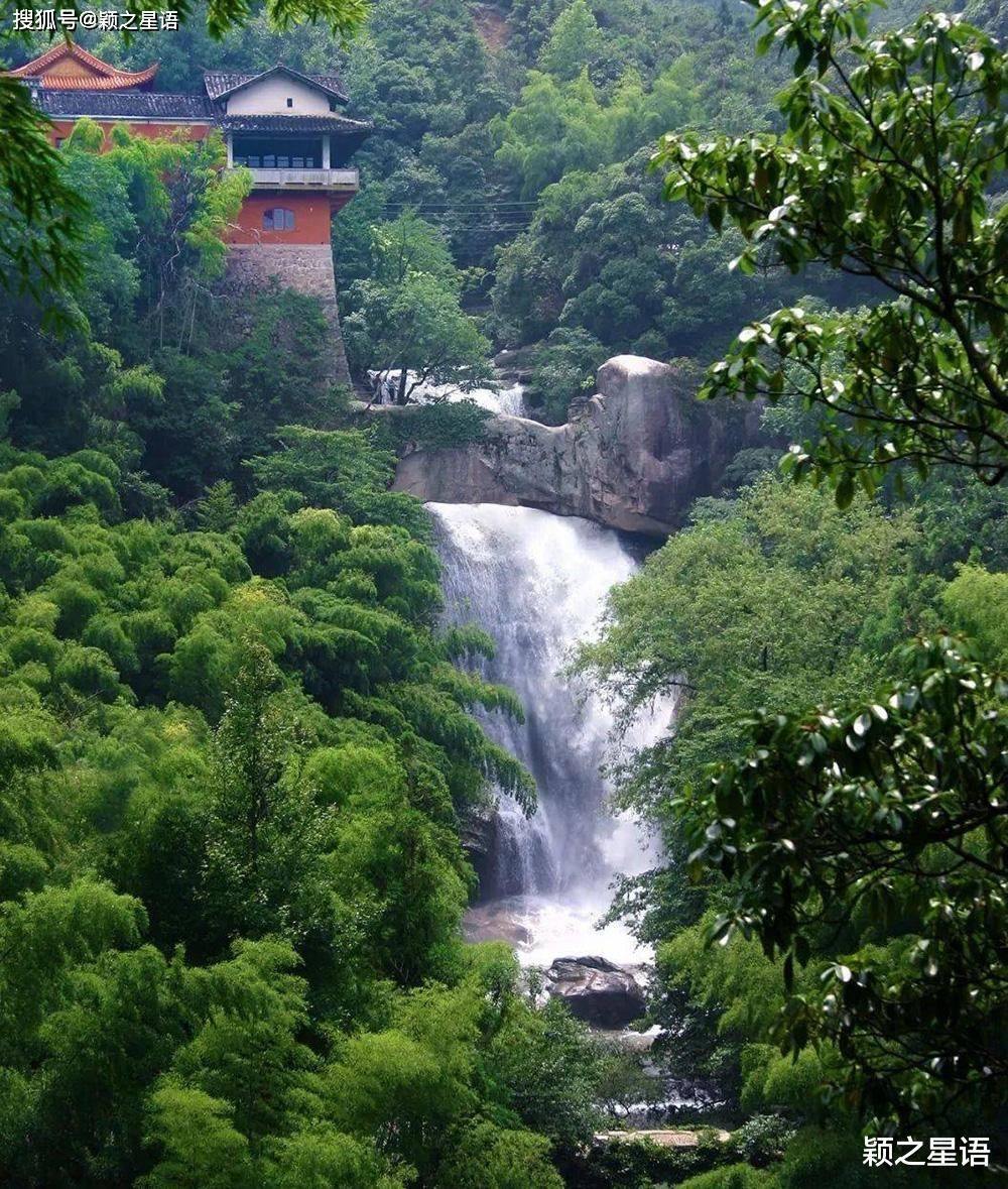 第一奇观,石梁飞瀑,有色皆空_天台_方广_宁海