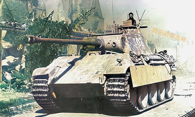 二战德国豹式旧影,一款让苏联人爱不释手的德国坦克,军迷的最爱