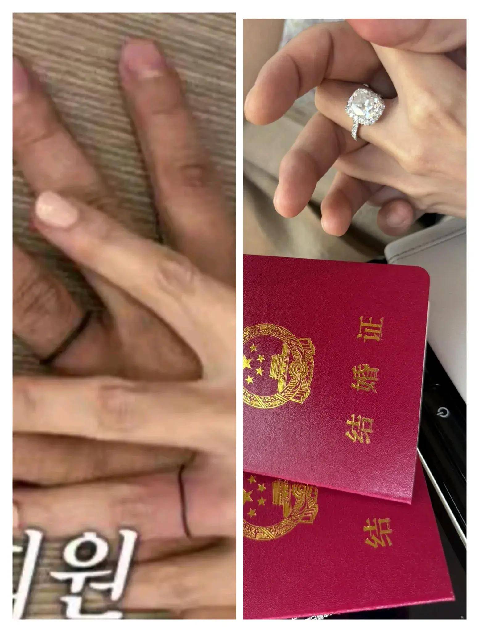 汪小菲在社交平台晒结婚证,送未婚妻70万钻戒冲上热搜