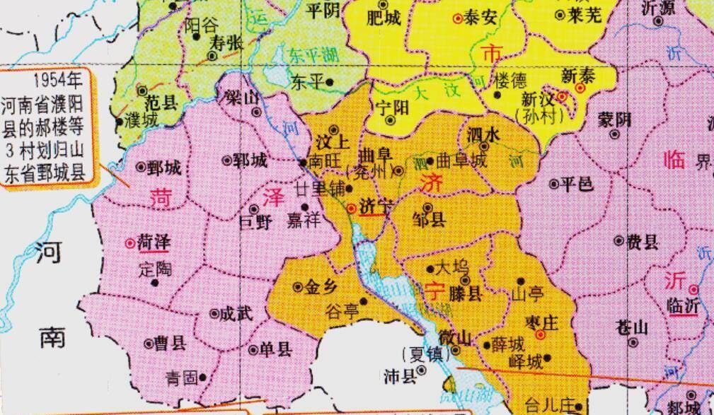 山东与江苏之间换地,山东省50多个乡村,为何划入了江苏省?