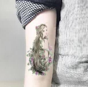 十二星座专属小仙女纹身,双子座的花朵麋鹿,狮子座梦的幻想!