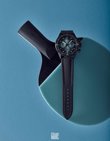 宝珀五十噚深潜器极光绿:心系海洋 深海里的一道极光