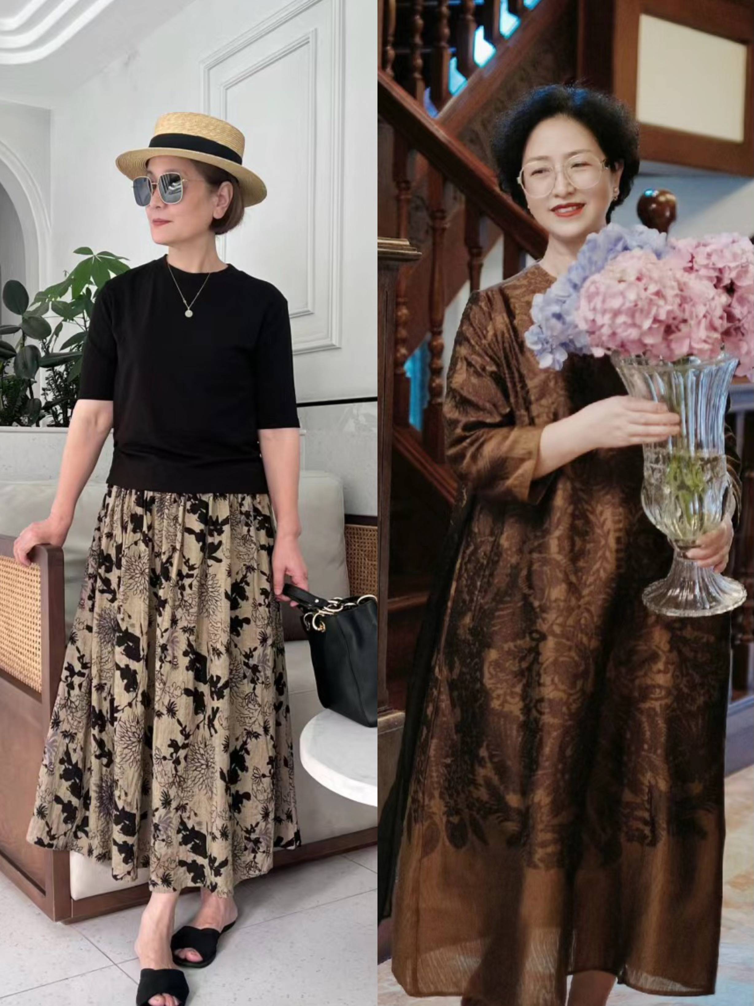 上海果然是"时尚之都",六七十岁奶奶们的穿搭,比年轻人都洋气