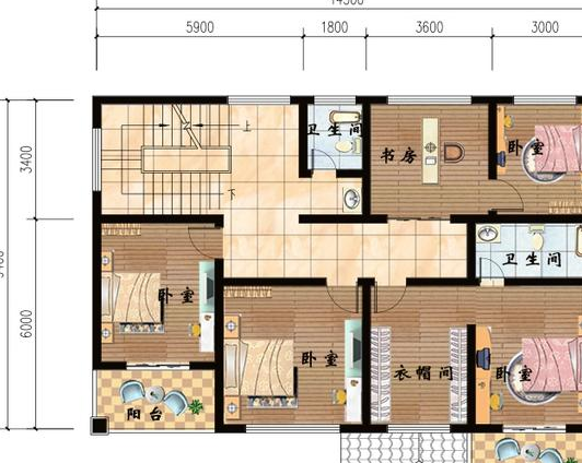 一款进深9米的经典自建房设计方案,因为受欢迎所以建的最多