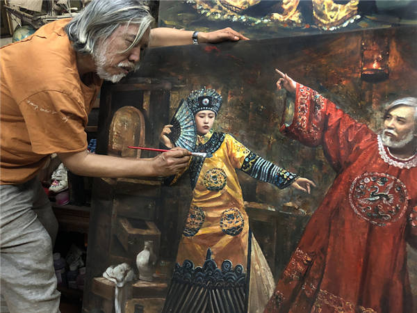 (150x110cm )启航 (160x120cm)楚河 (160x120cm)天书 (150x110cm)画押