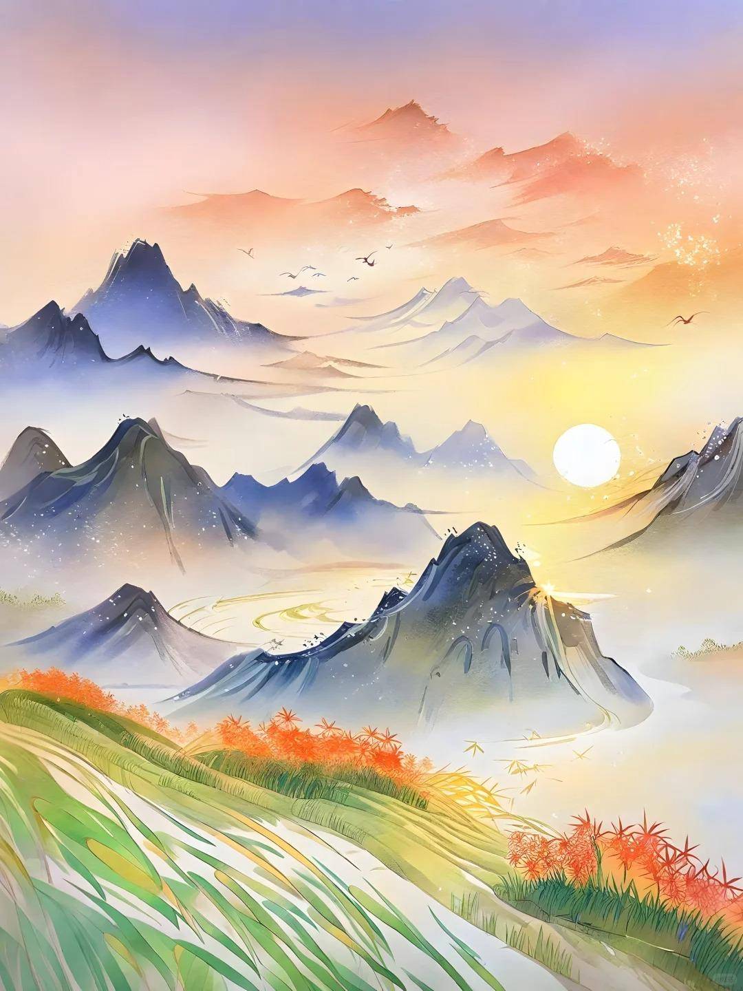 半窗山色来云外,一枕荷香带雨中.30句一眼惊艳的绝美诗词,巴适