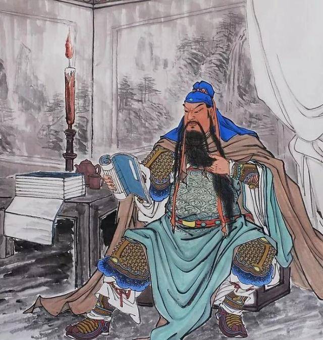 关羽夜读春秋,读了春秋之后我才发现,原来关羽读的是另一本书