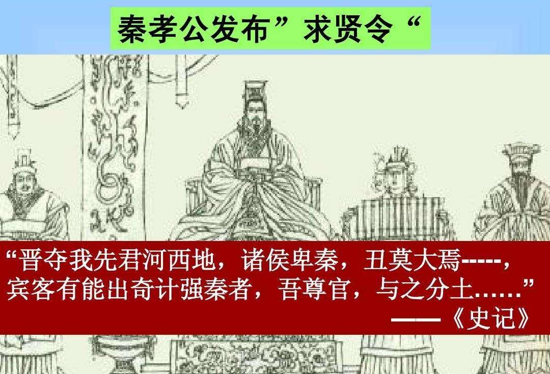 秦并天下的霸道之术,奋六世之余烈第一世-商鞅变法