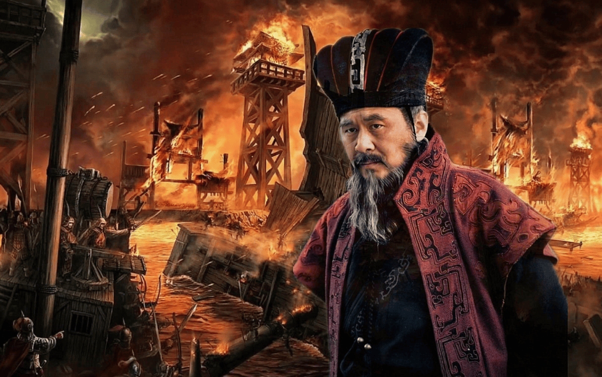 赤壁之战因此,项羽焚烧秦宫无疑是一项足以遗臭万年的恶举.