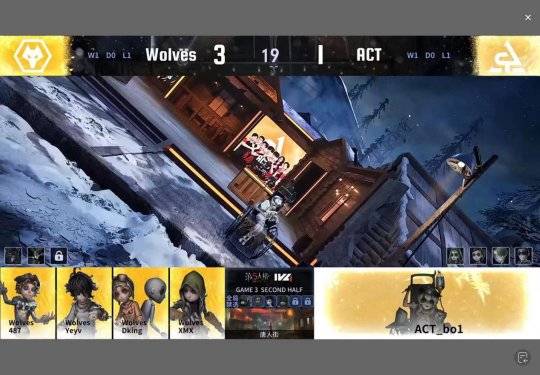第五人格ivl:成都wolves_choai蜡像师丝滑追击拿下三抓获胜