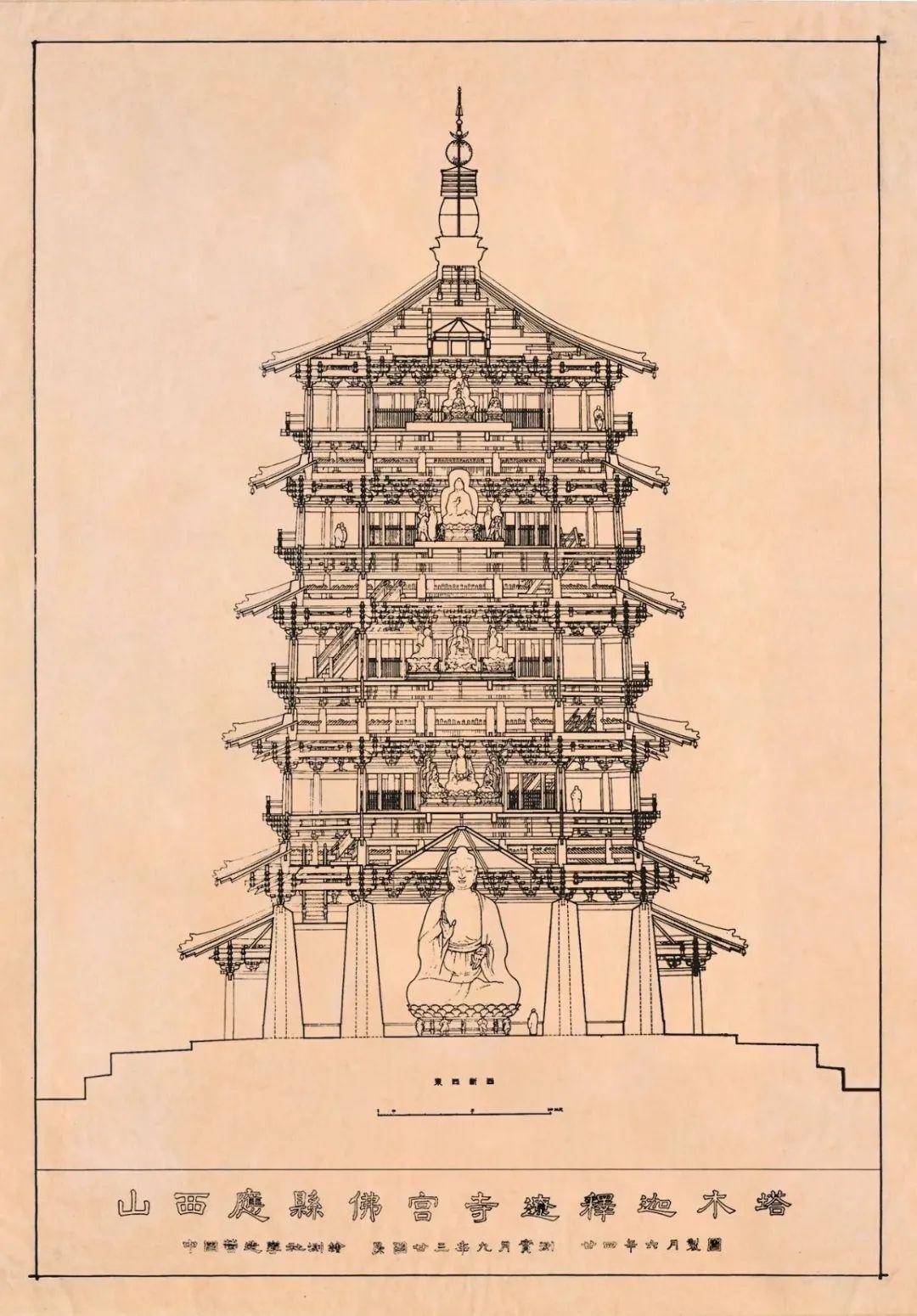 明教寺手绘图片