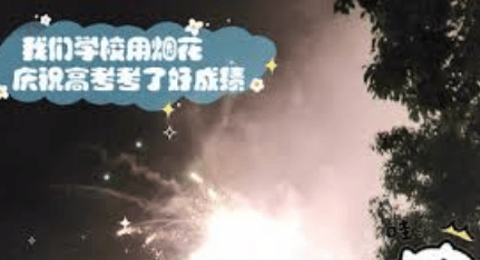 学校放烟花庆祝高考好成绩引起火灾,可能烟花溅到塑胶跑道上起火的-学校燃放烟花检讨书