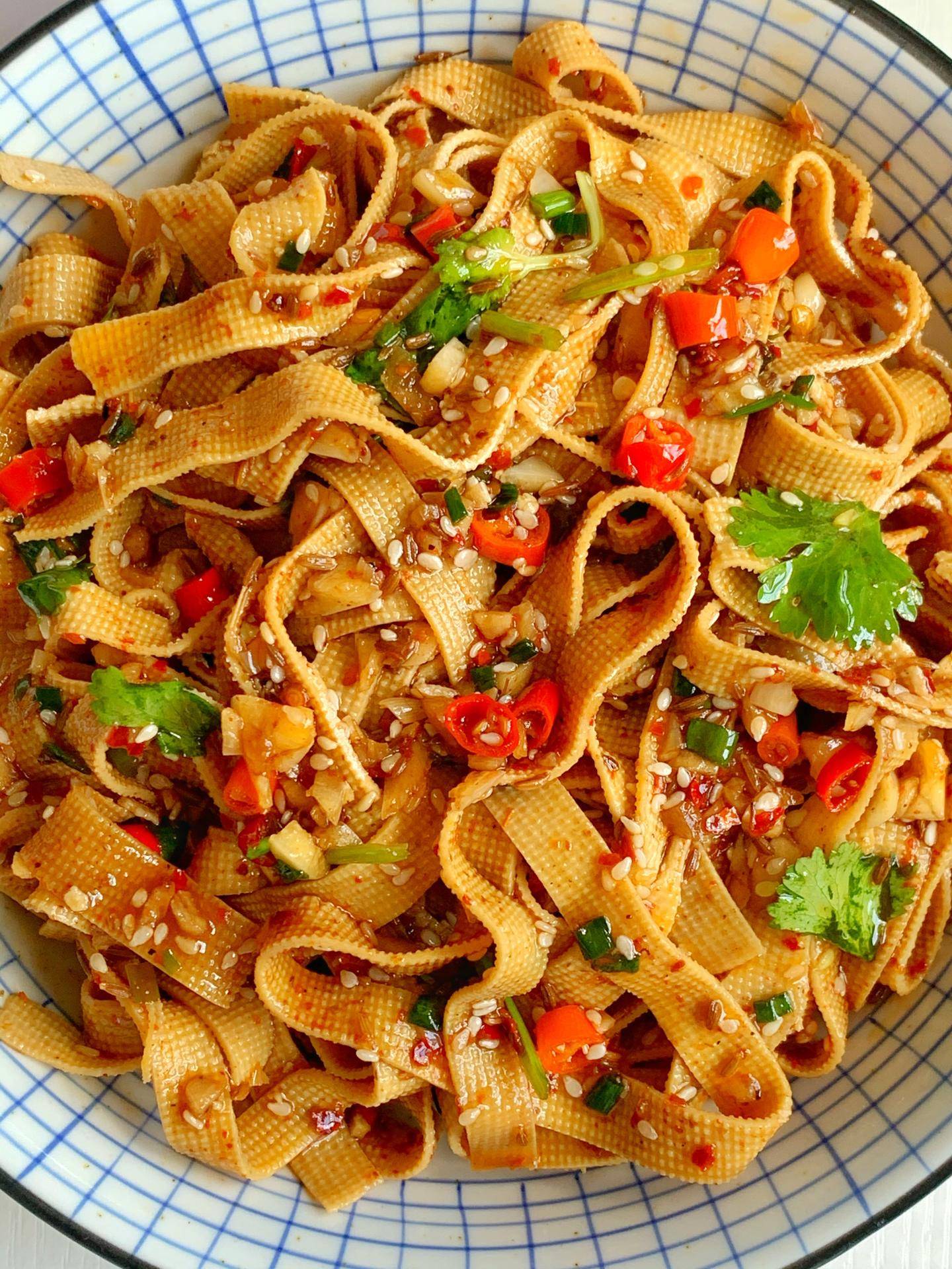 美食三步法之晚餐篇——香辣豆皮