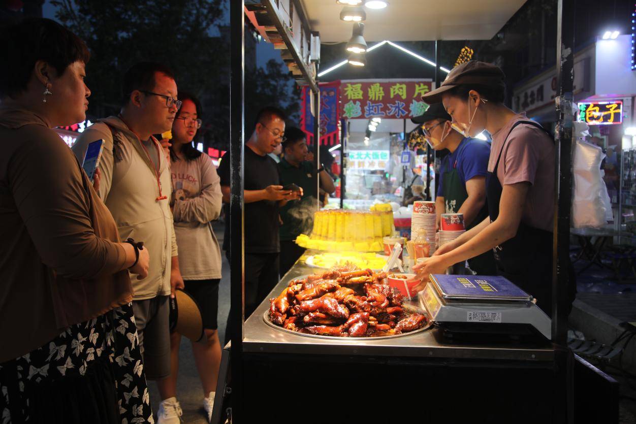 威海环翠区夜市小吃街图片