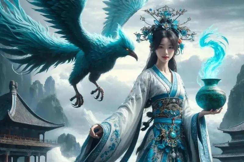 虽然龙吉公主被贬下凡,但有高端坐骑青鸾,神49,有二龙剑,鸾飞剑