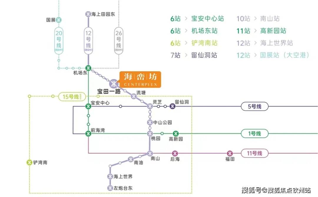 >广东省>12号线宝田一路站1站直达深圳首条地铁环线15号线流塘站