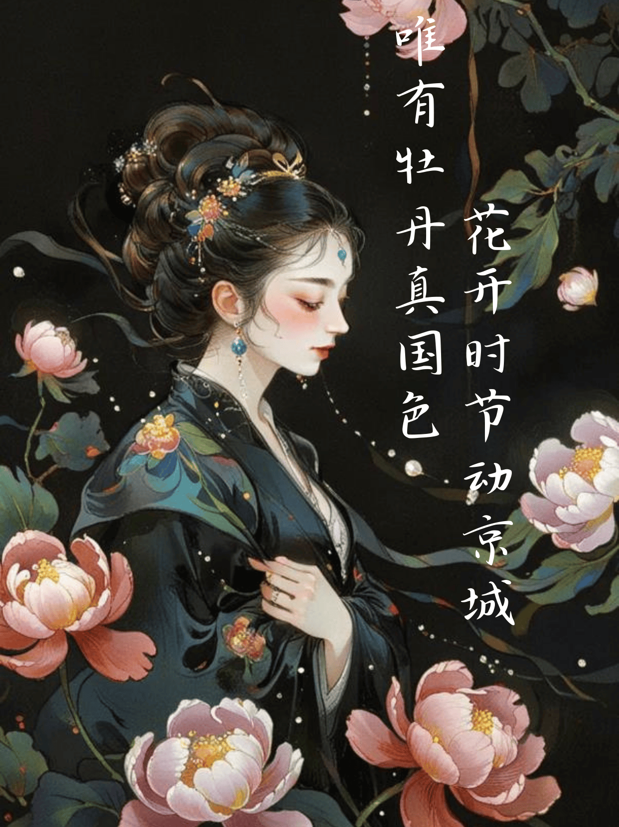 牡丹花武则天的故事图片