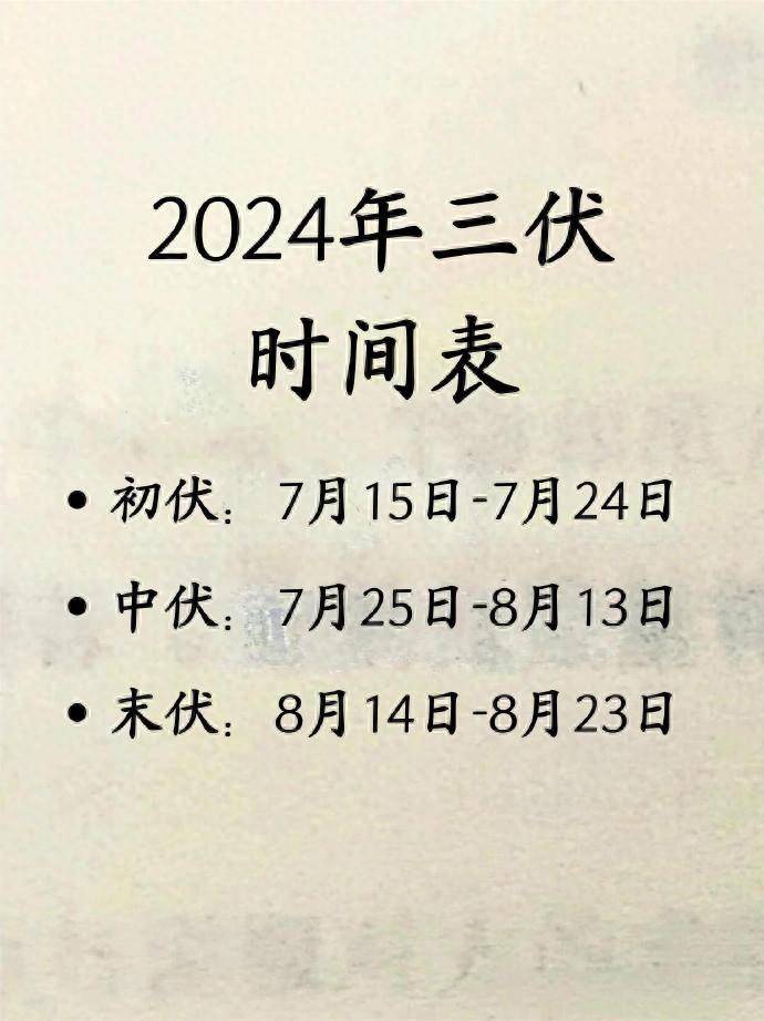 7月15日入伏,老人说入伏有五怕,是哪五怕?一定要了解