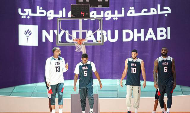 美国队训练花絮:大帝罚球击败詹皇飞奔庆祝_比德_1_nba