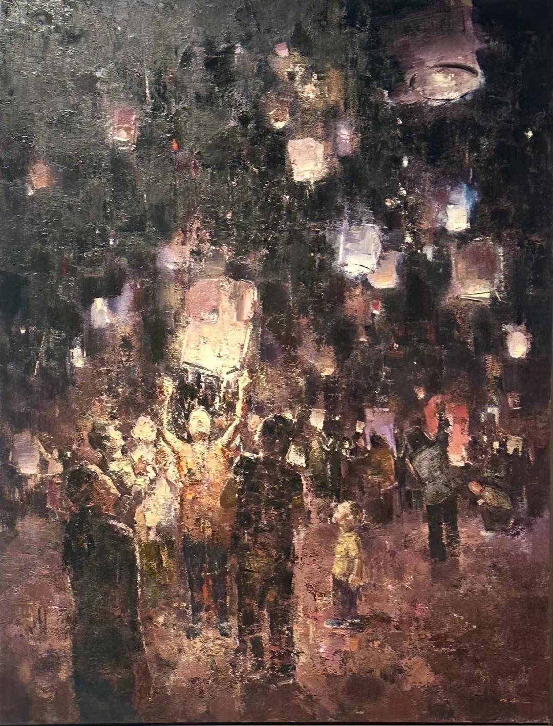 第十四届全国美展油画展在上海中华艺术宫举行