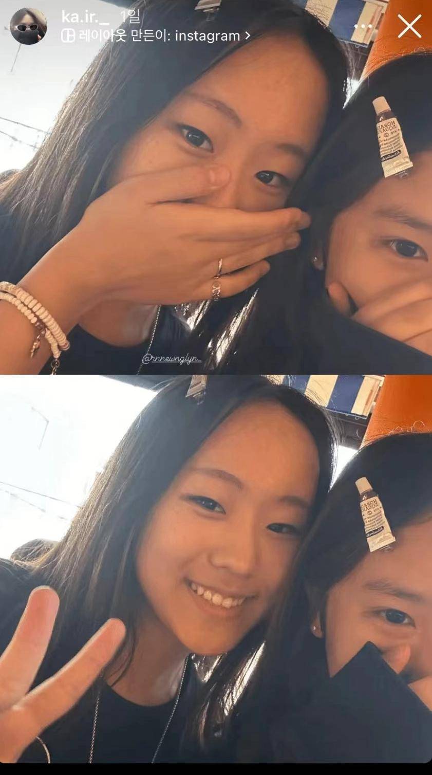 金喜善15岁女儿首晒高清正面照,"最丑星二代"逆袭成惊艳美少女