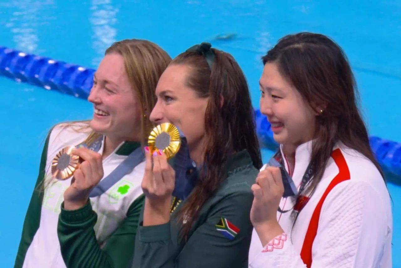 在女子100米蛙泳决赛中,中国选手唐钱婷参赛.