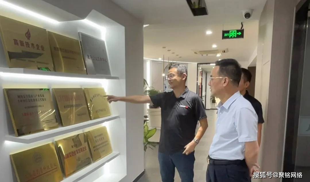 政企互动 | 南京市雨花台区委副书记王金玉一行莅临聚铭网络视察指导